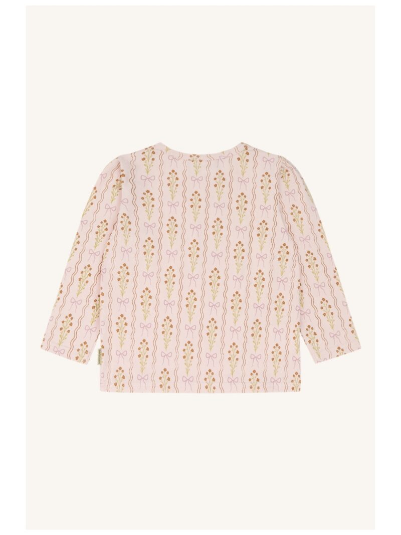 Longsleeve met bloemen en strikjes roze - HUST AND CLAIRE