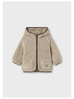 Omkeerbare jas met teddy binnenkant beige - MAYORAL