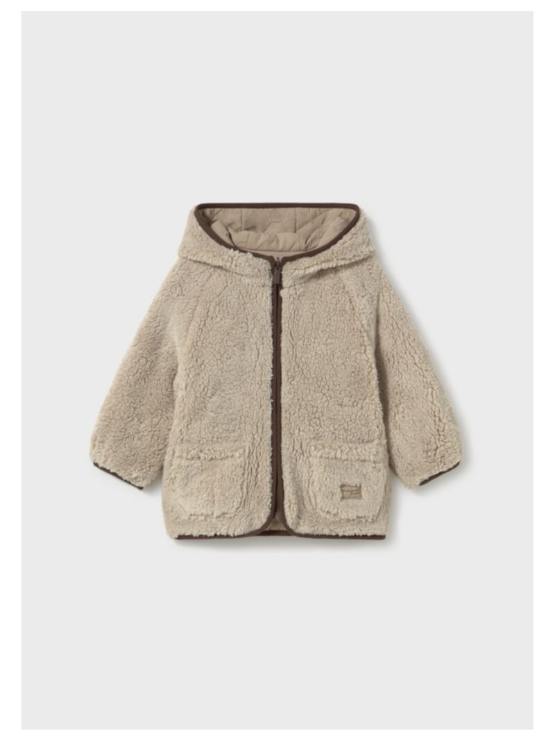Omkeerbare jas met teddy binnenkant beige - MAYORAL