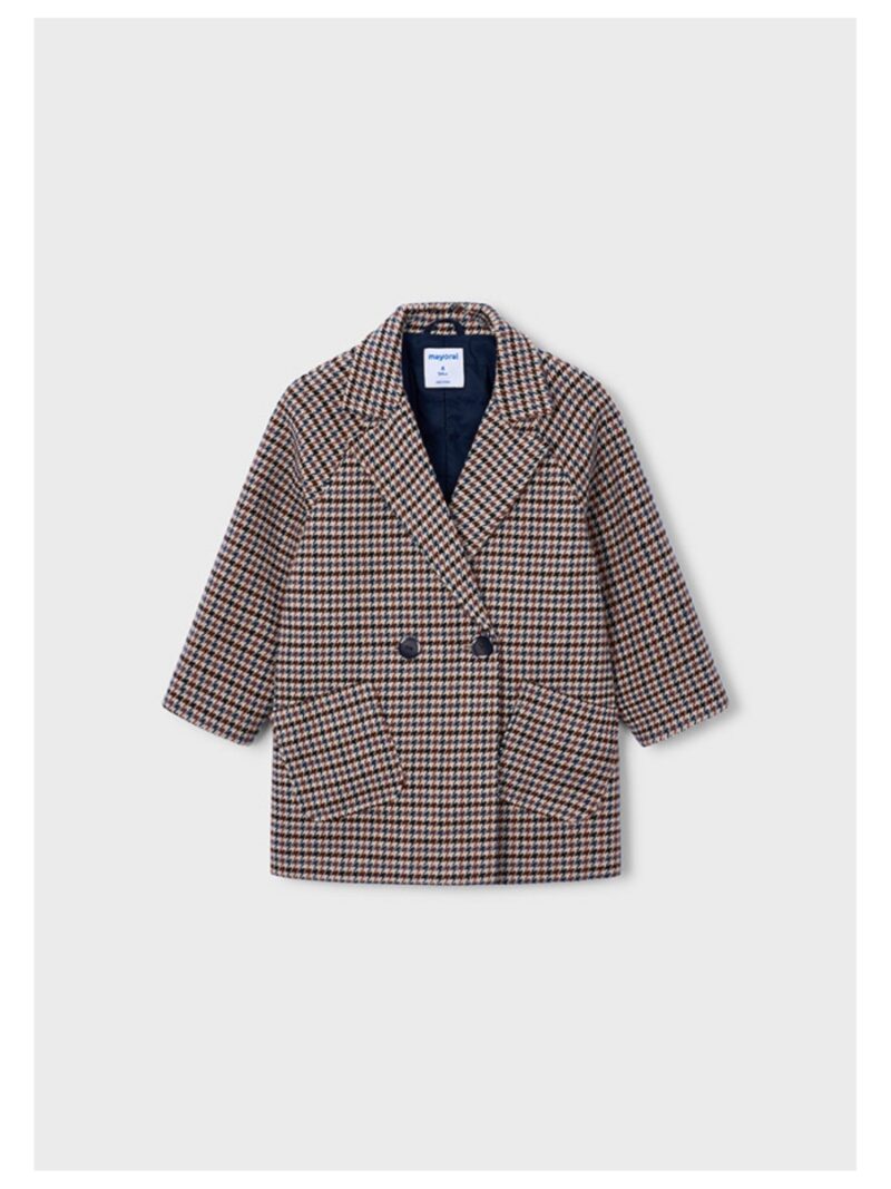 Oversized jas jacquard geruit - MAYORAL