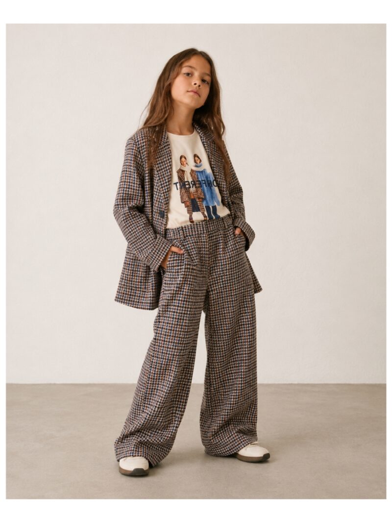 Oversized jas jacquard geruit - MAYORAL