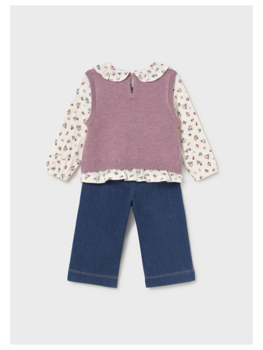 Set van blouse (met debardeur paars vast) + broekje - MAYORAL