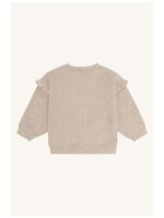 Sweater met boeketje bloemen beige - HUST AND CLAIRE
