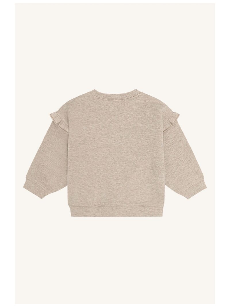 Sweater met boeketje bloemen beige - HUST AND CLAIRE