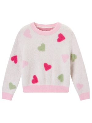 Trui met gekleurde hartjes - SOMEONE
