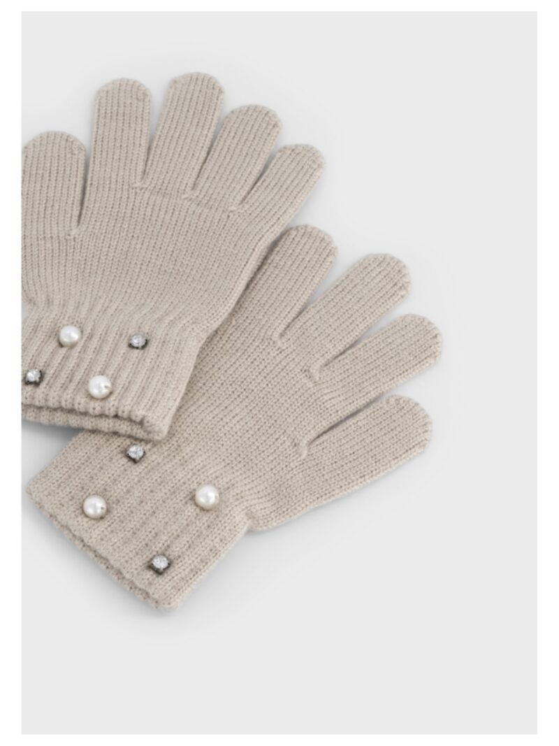 Wanten met pareltjes beige - MAYORAL