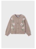 Cardigan met bloemen beige - MAYORAL