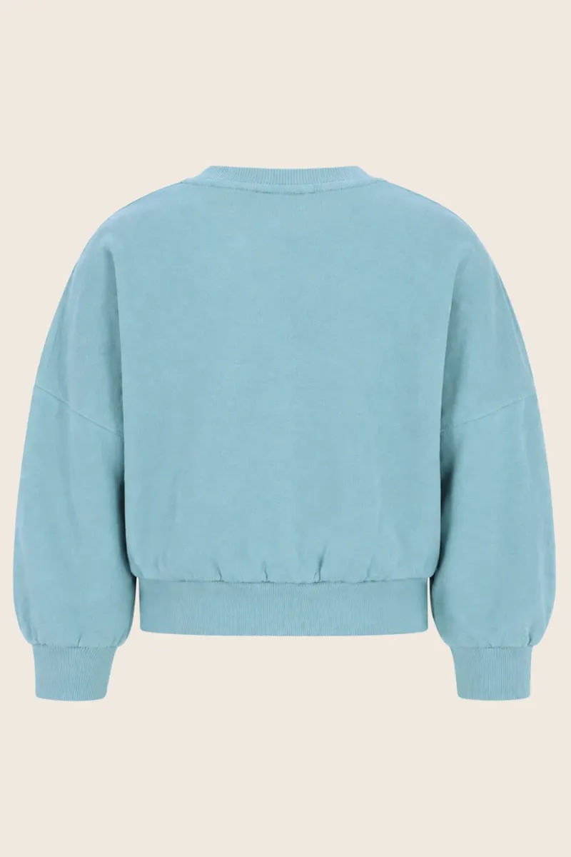 Danee oversized sweater turquoise - LIKE FLO