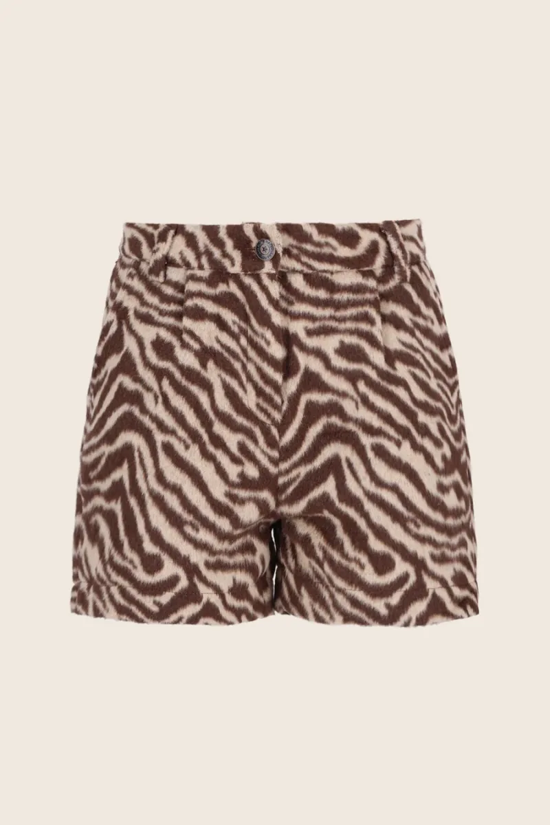 Febe Shorts Multi Zebra - LIKE FLO