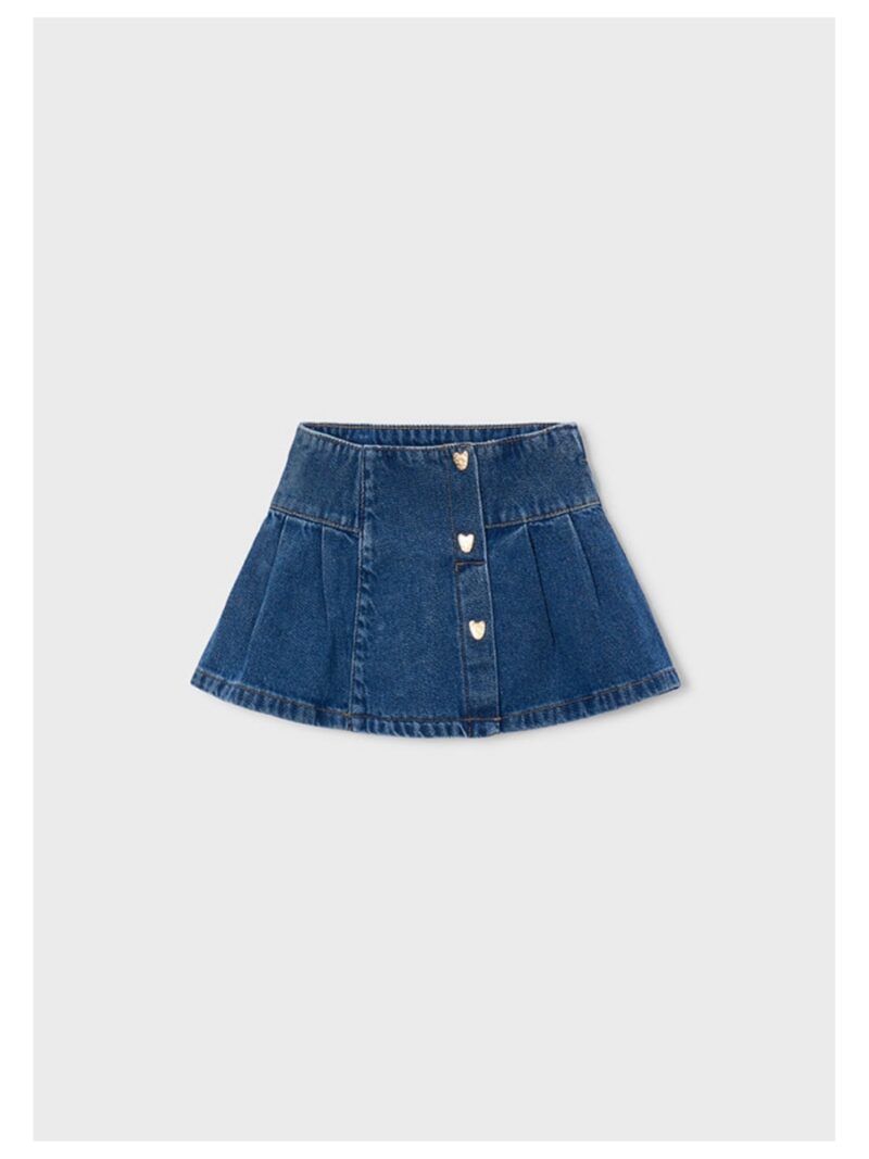 Jeansrok met knoop hartjes - MAYORAL