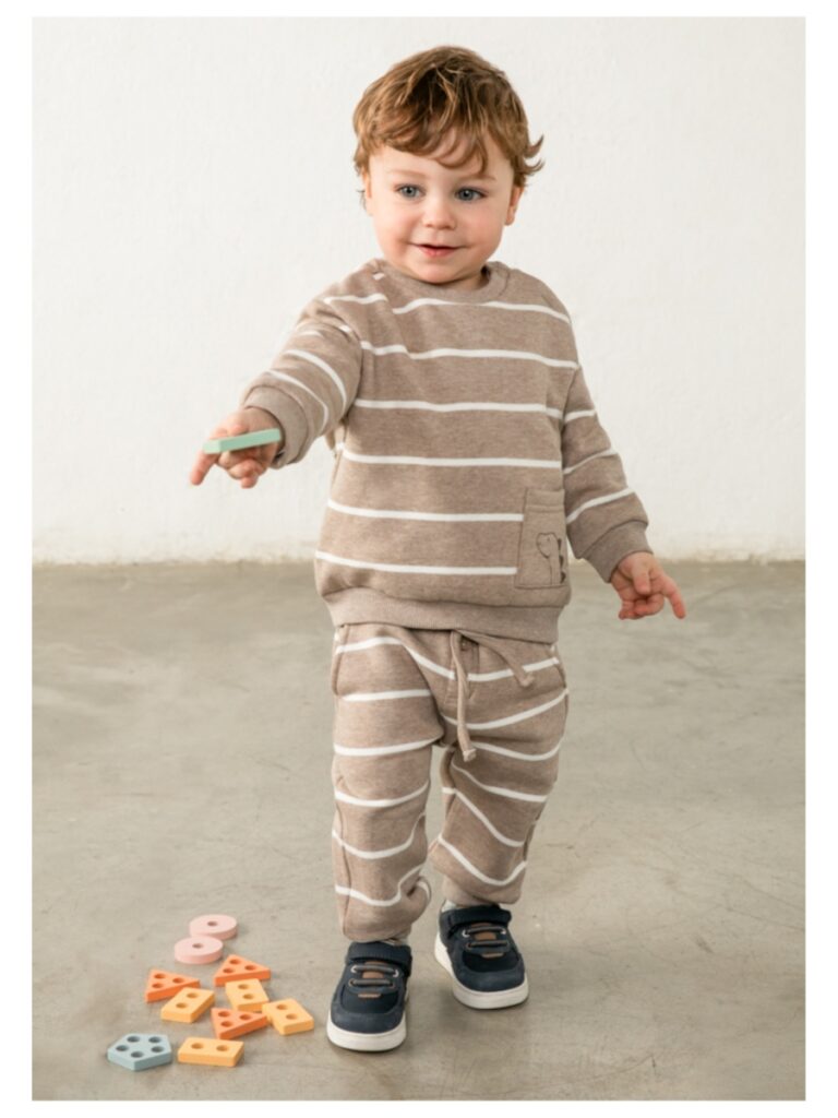 Joggingbroek beige gestreept - MAYORAL 