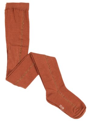 Kousenbroek cognac met glitterstreep - SOMEONE