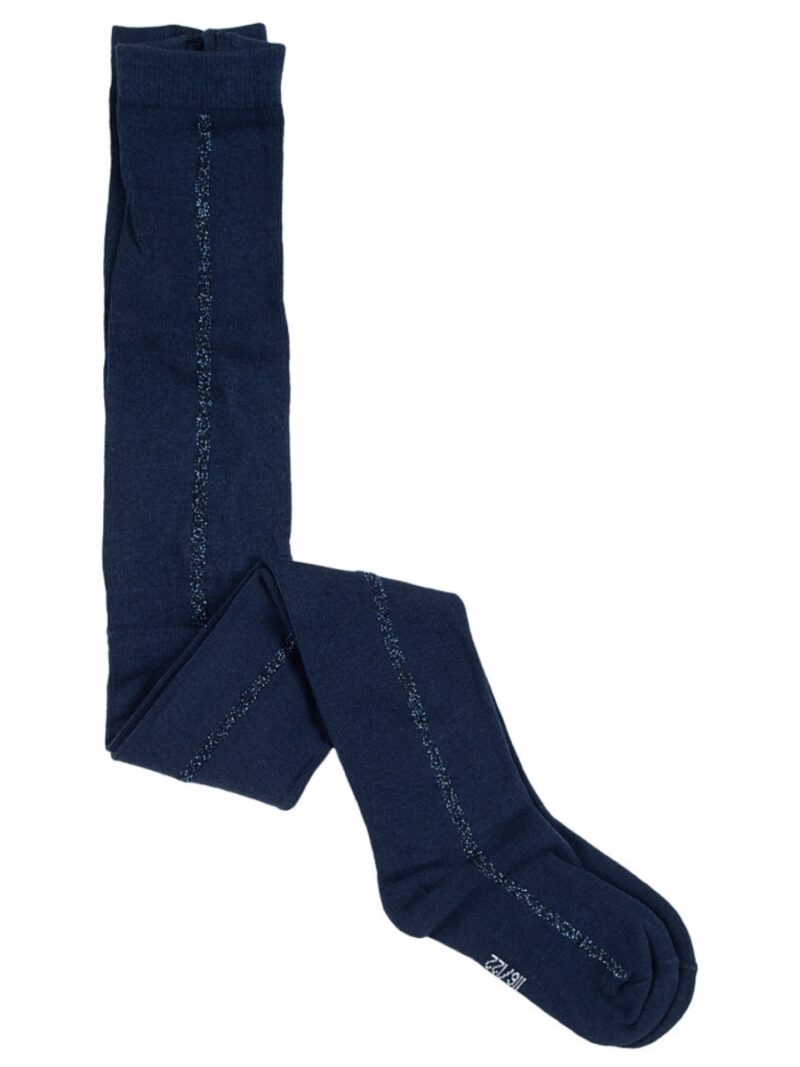 Kousenbroek donkerblauw met glitterstreep - SOMEONE