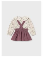Set van blouse met bloemen + rokje paars - MAYORAL