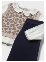 Set van blouse (met debardeur leopard vast) + broek - MAYORAL