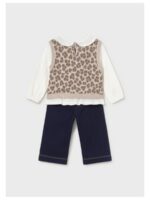 Set van blouse (met debardeur leopard vast) + broek - MAYORAL