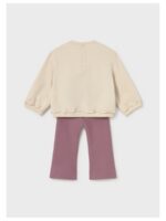 Set van sweater en legging met bloemen paars/beige - MAYORAL