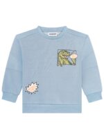 Sweater met dino blauw - SOMEONE