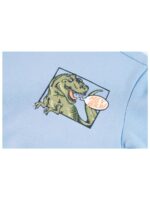 Sweater met dino blauw - SOMEONE