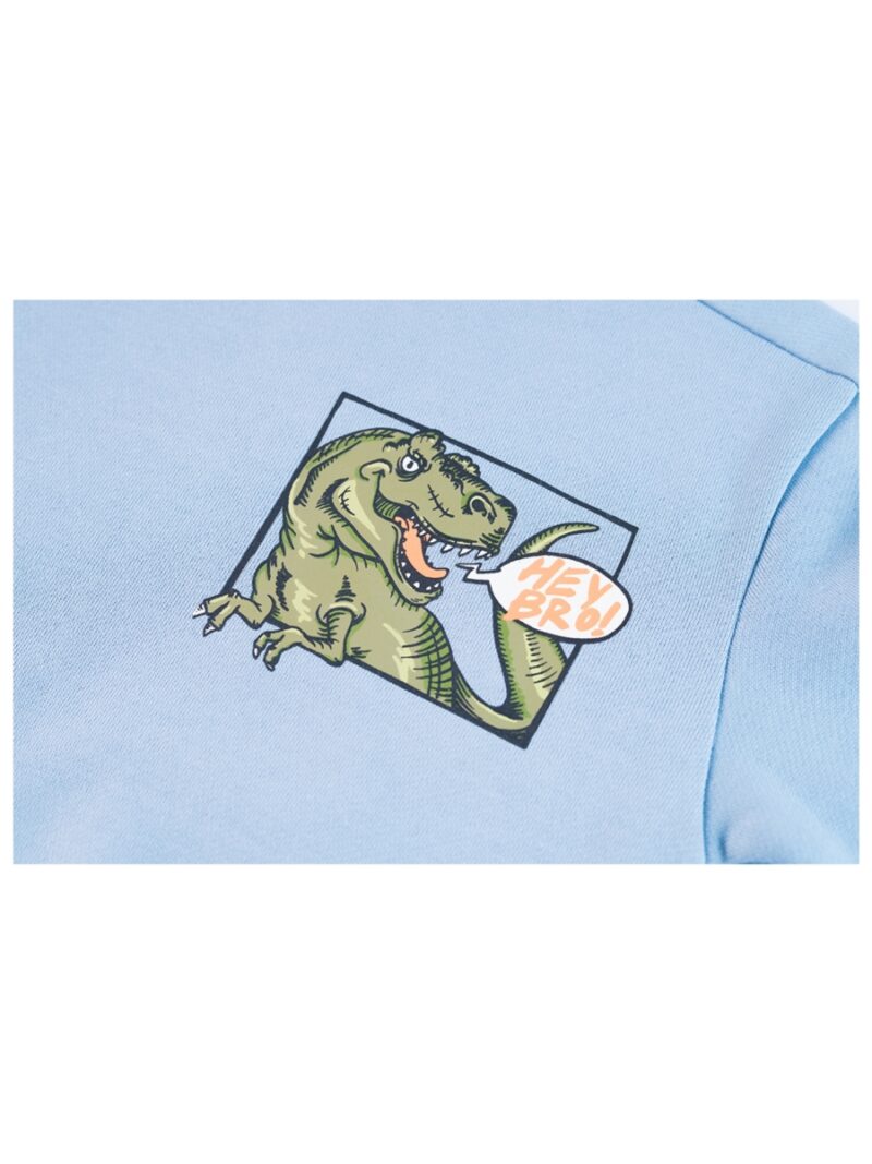 Sweater met dino blauw - SOMEONE