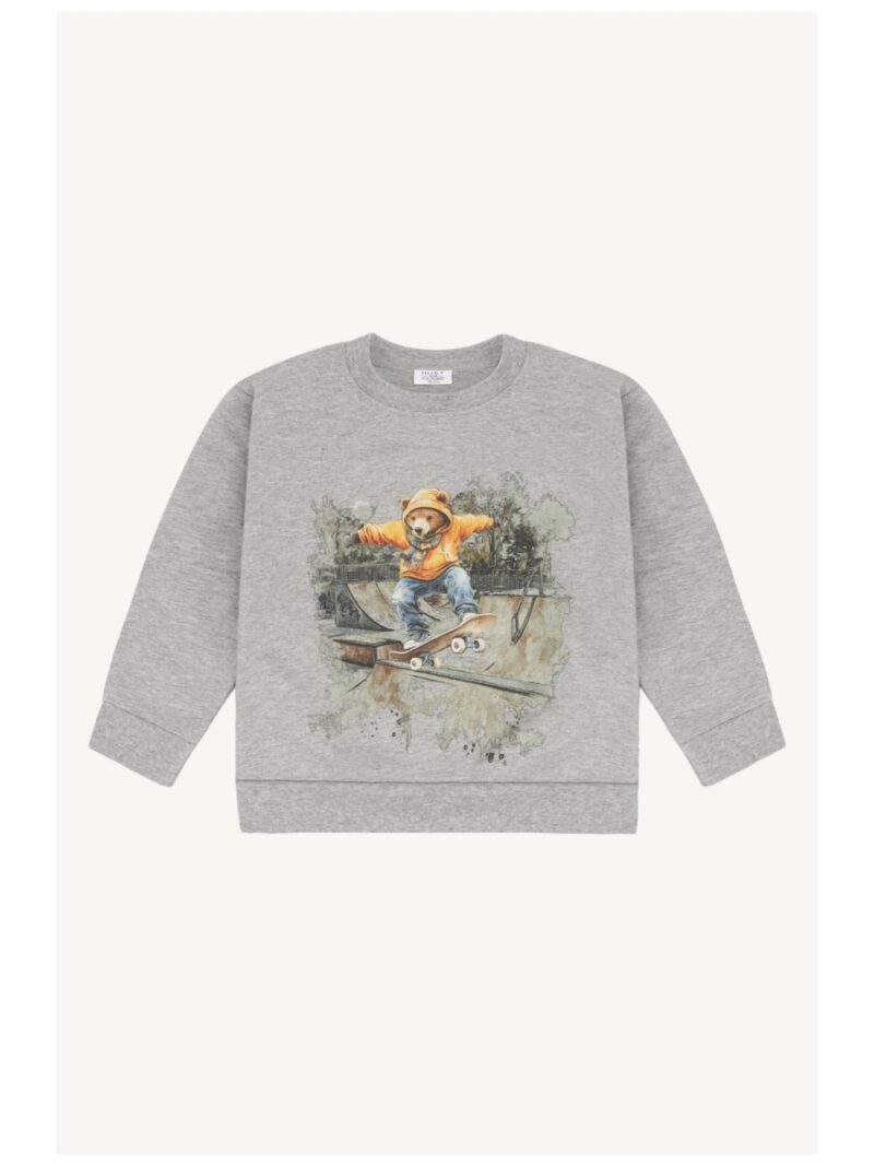 Sweatshirt met beer skate - HUST AND CLAIRE
