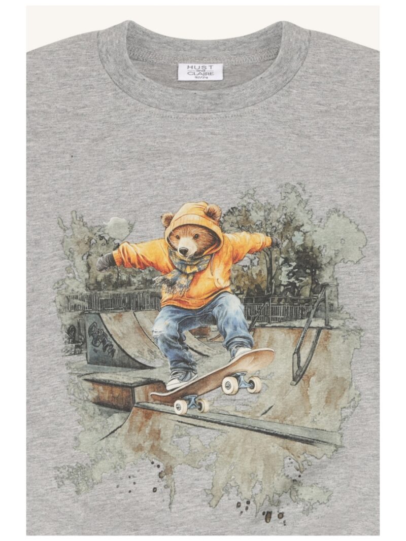 Sweatshirt met beer skate - HUST AND CLAIRE