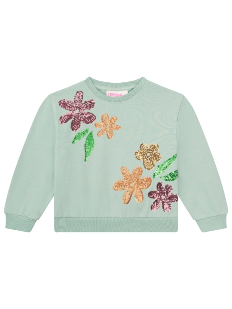 Trui bloemen pailletten - SOMEONE 