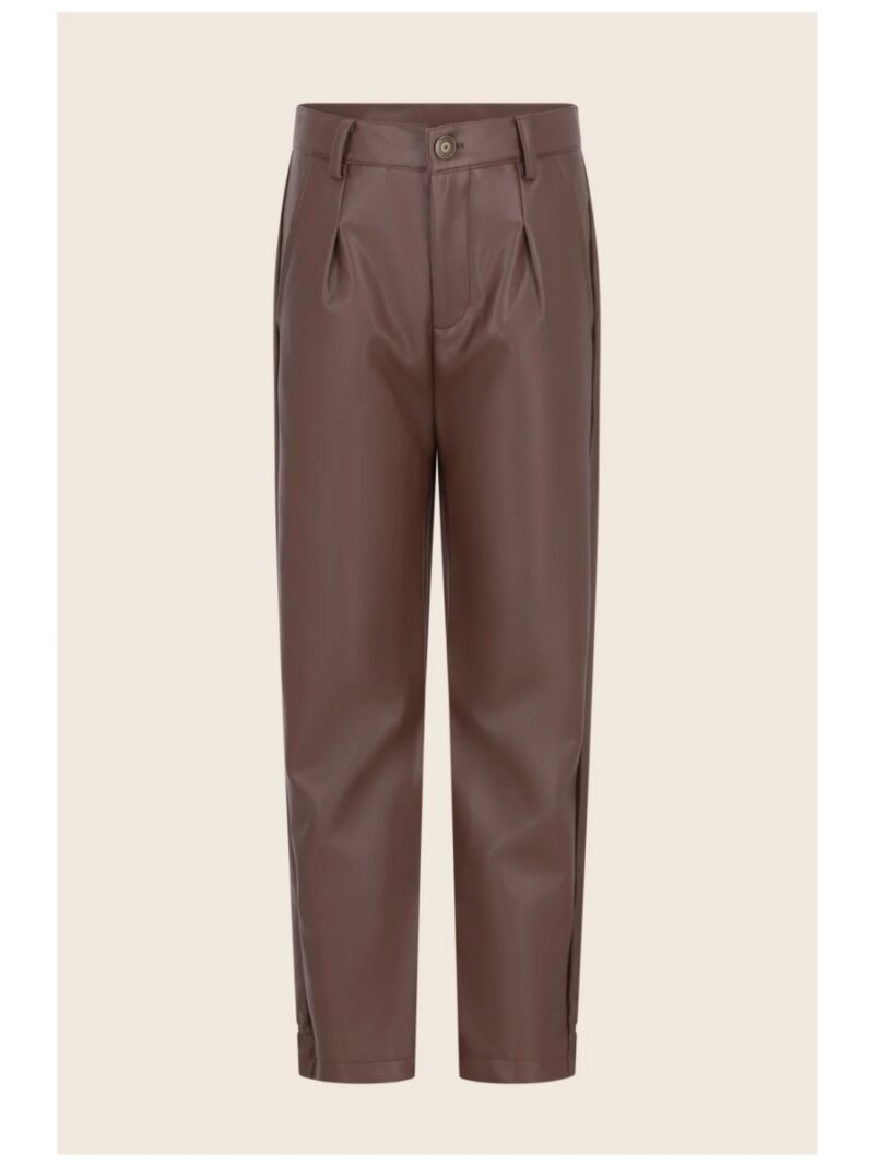 Feyza broek donkerbruin - LIKE FLO