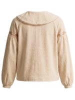 Twill Woven | Collar Blouse off-white - YOUR WISHES